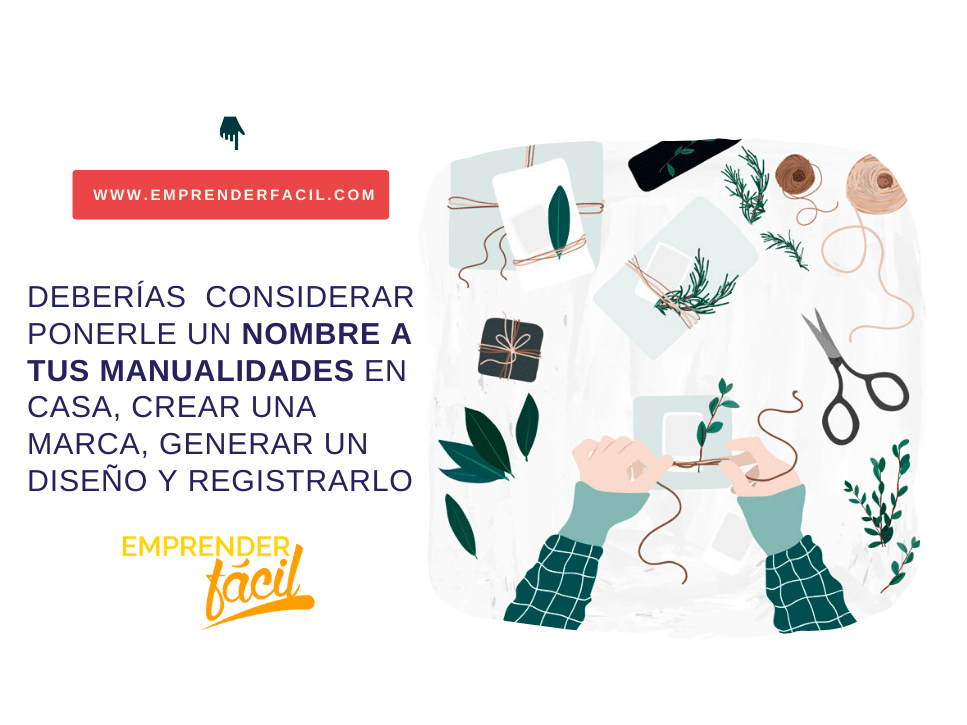 Elige un nombre para tu negocio de manualidades en casa
