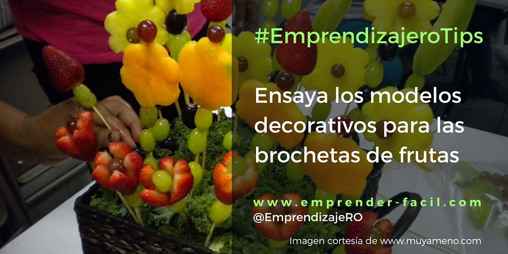 Brochetas de frutas: para creativos