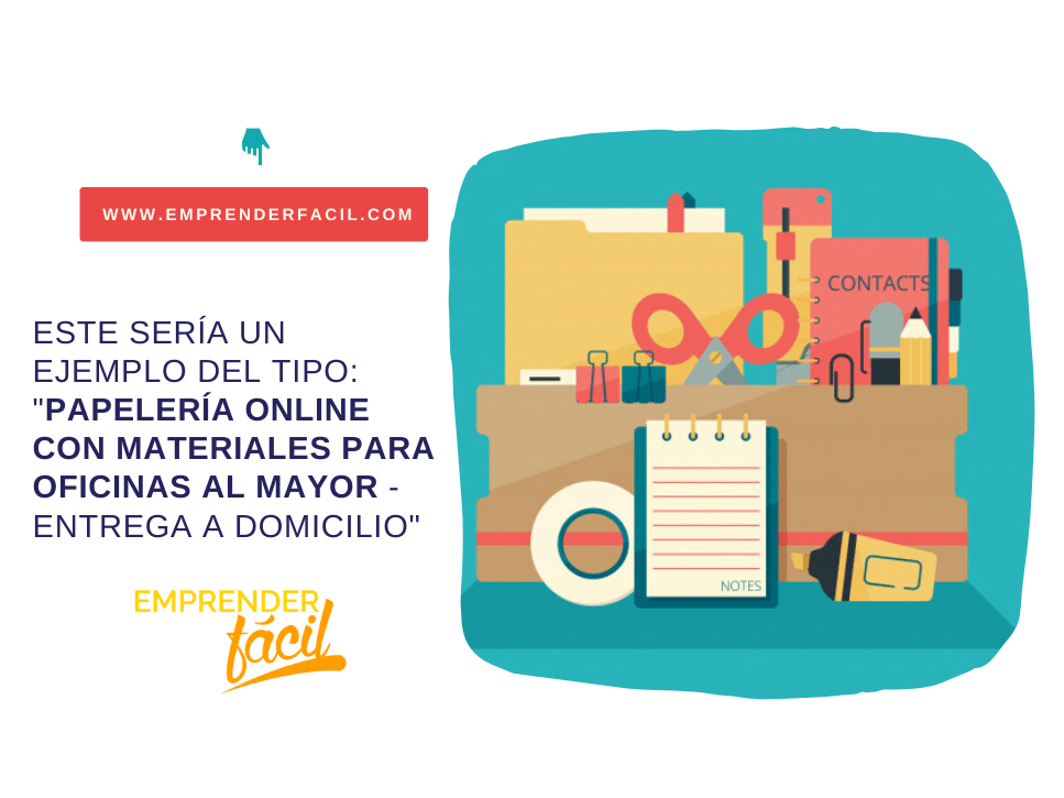 Ejemplo de propuesta de valor para una papelería (modelo canvas)