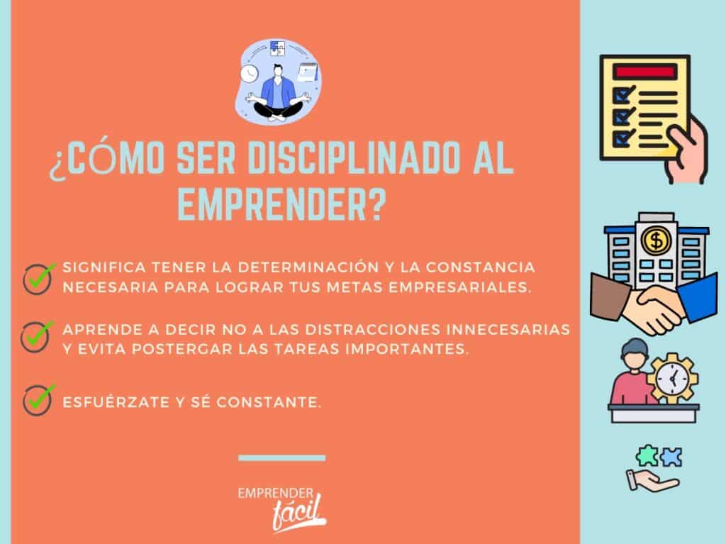qué es ser disciplinado al emprender