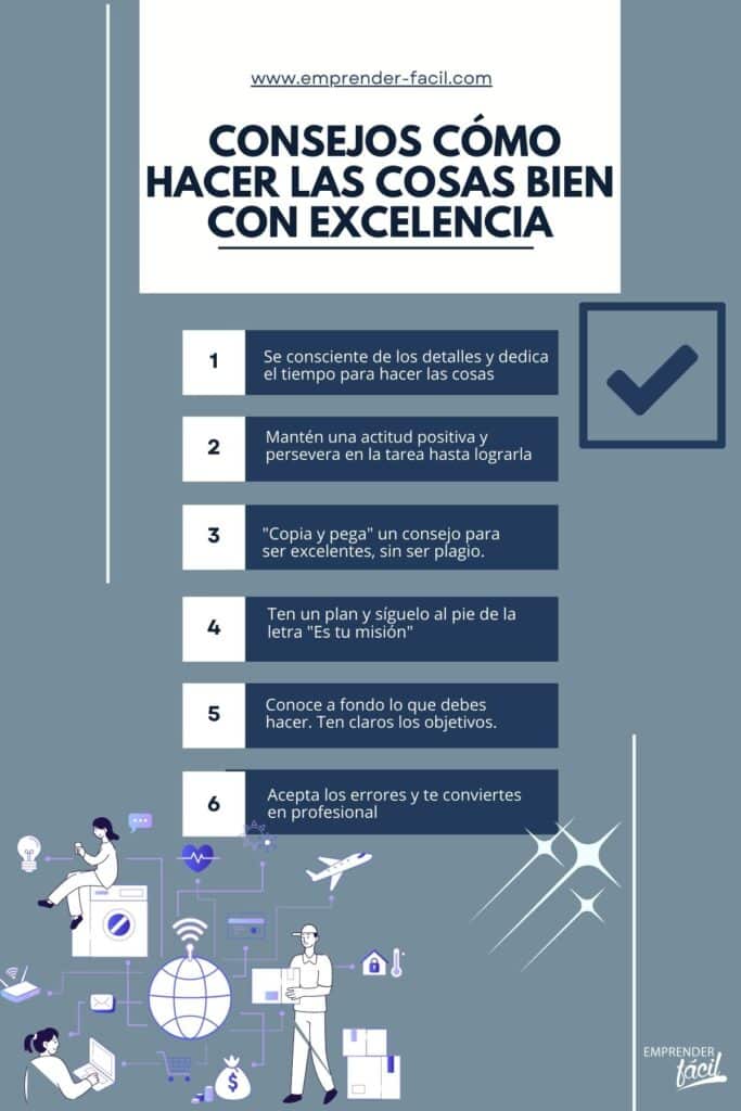 Hacer las cosas bien excelencia del emprendedor