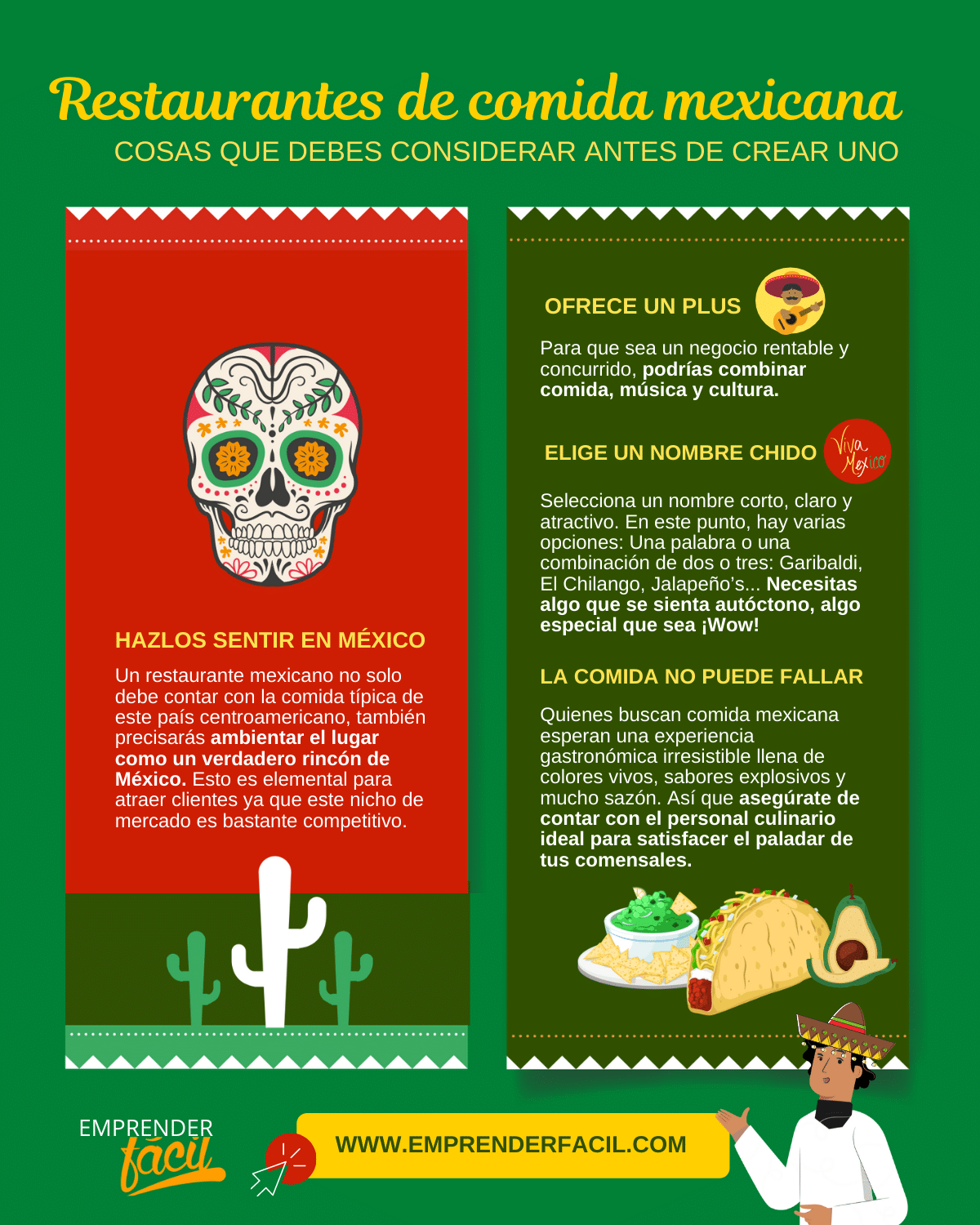 Nombres para restaurantes mexicanos: cosas que debes saber antes de crear uno