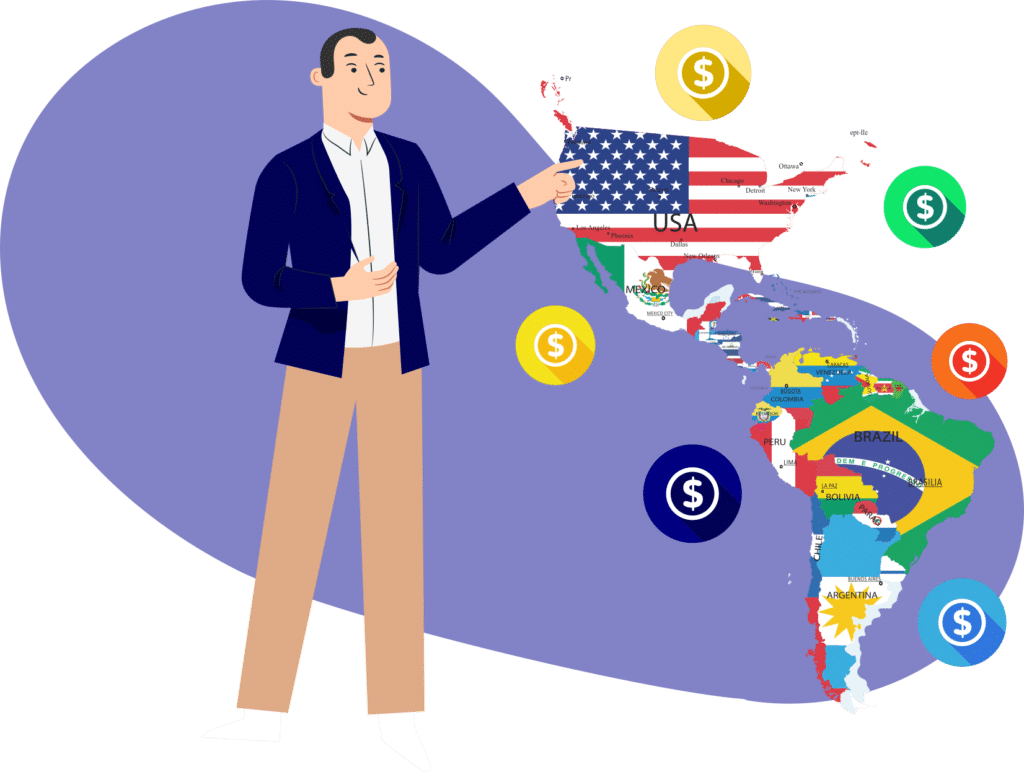 Negocios rentables por países en América