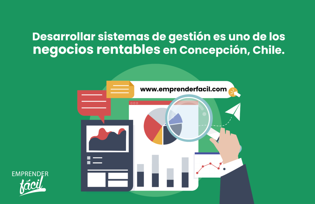 Desarrollar sistemas de gestión es uno de los negocios rentables en Concepción, Chile.