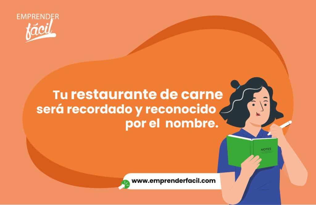 Tu restaurante será recordado y reconocido por el Nombre.