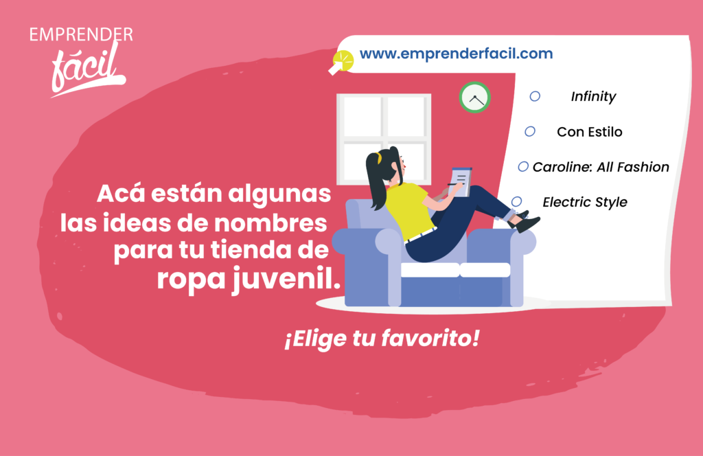 Ejemplos de Nombres para Tiendas de Ropa juvenil.