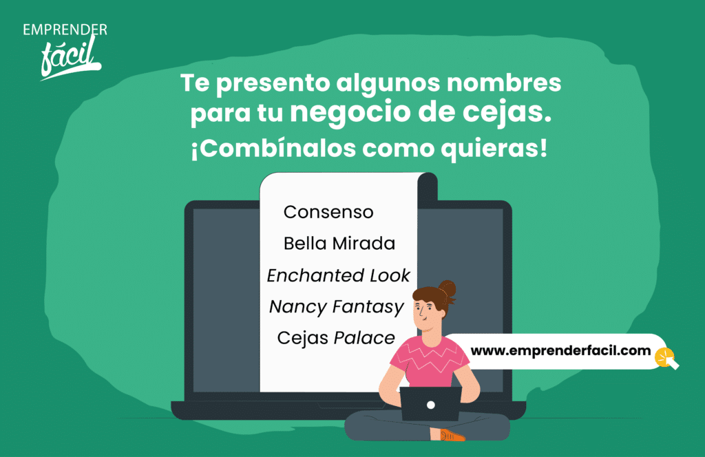 Ejemplos de Nombres para Negocios de Cejas.