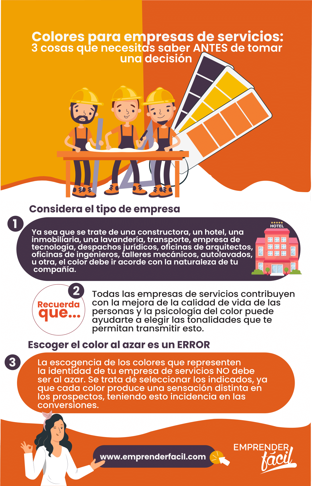 Colores para empresas de servicios: 3 cosas que necesitas saber