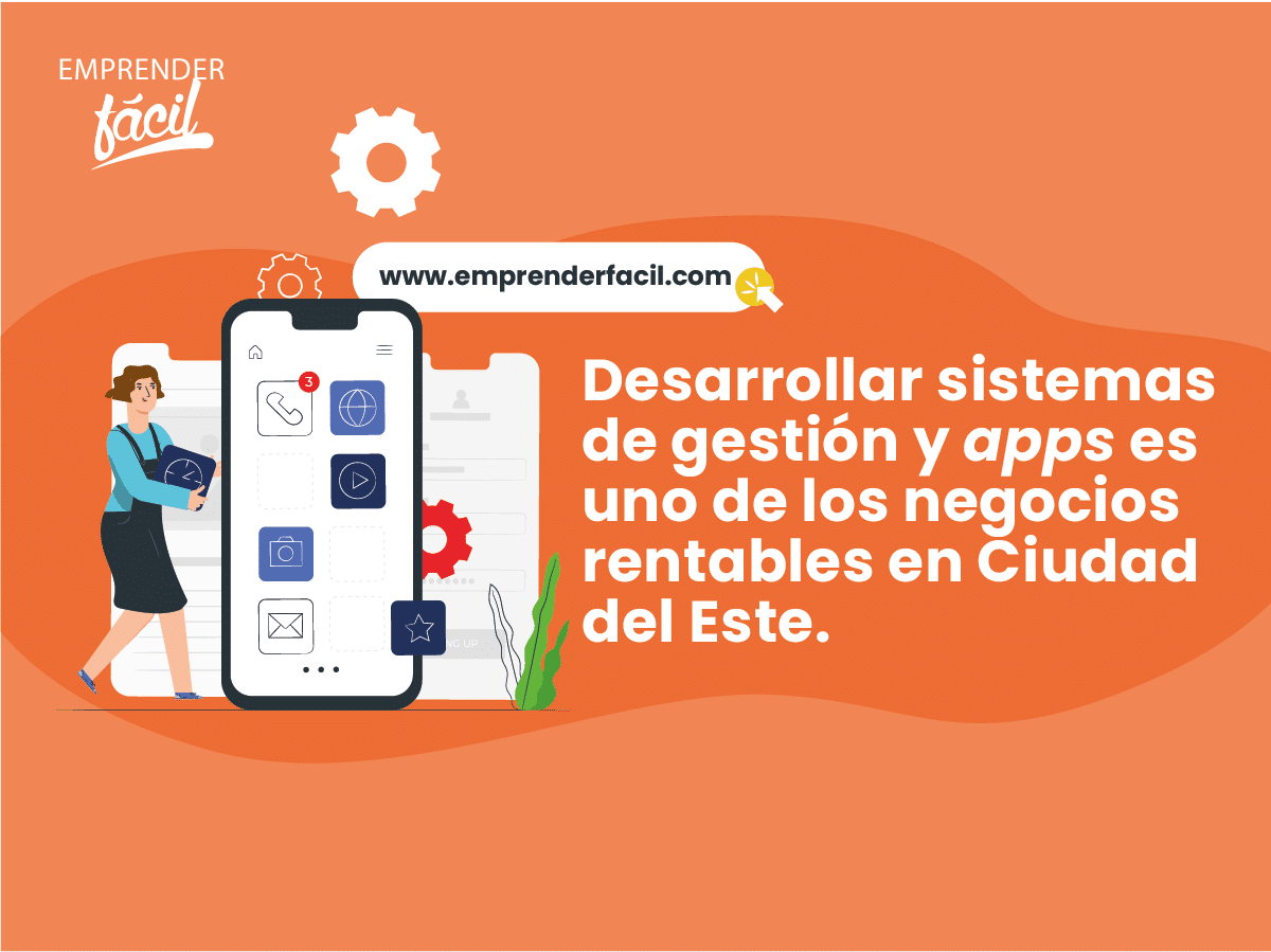 Desarrollar sistemas de gestión y apps es rentable en Ciudad del Este.