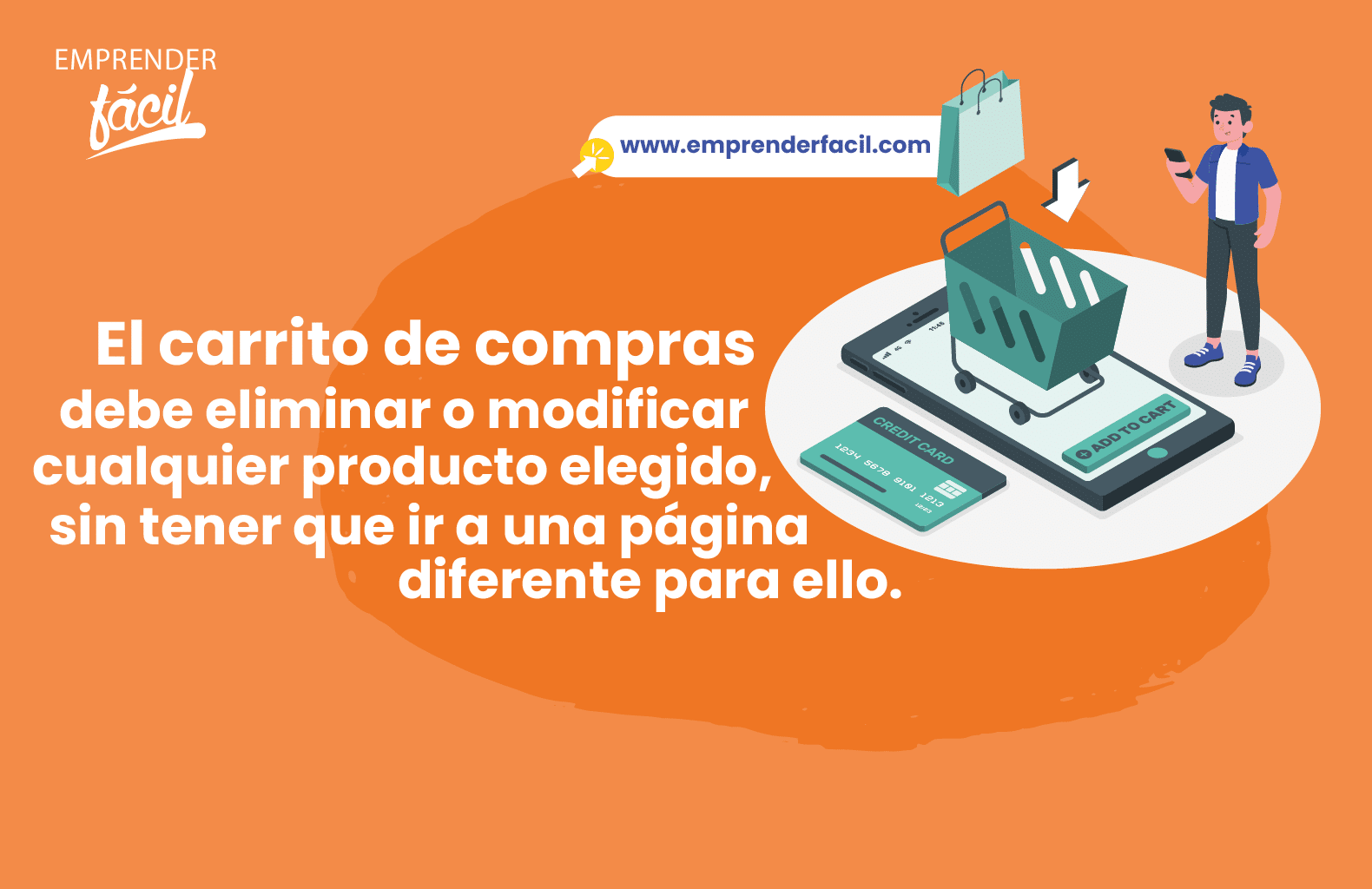 El carrito de compras debe eliminar o modificar cualquier producto elegido.