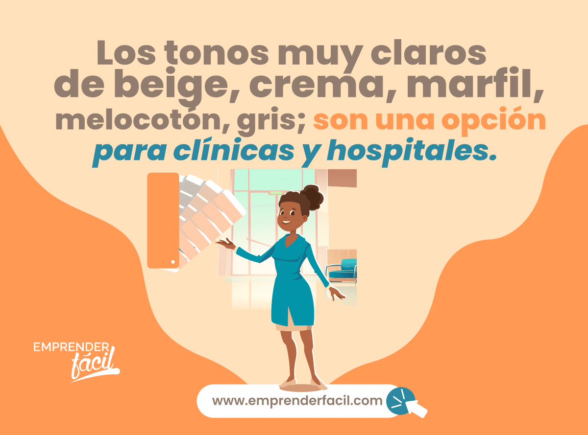 Alternativas de colores en empresas de salud.