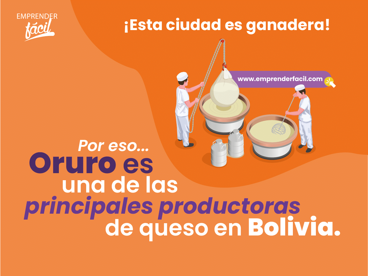 Oruro es una de las principales productoras de queso en Bolivia.