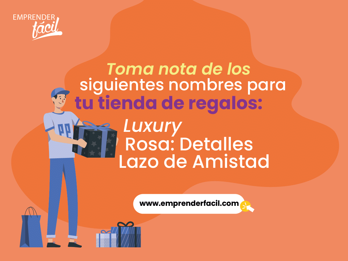 Nombres para tiendas de regalo.