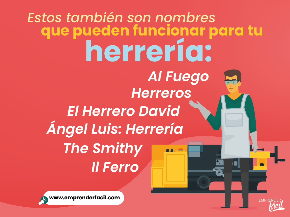 Ejemplos de nombres para herrerías.