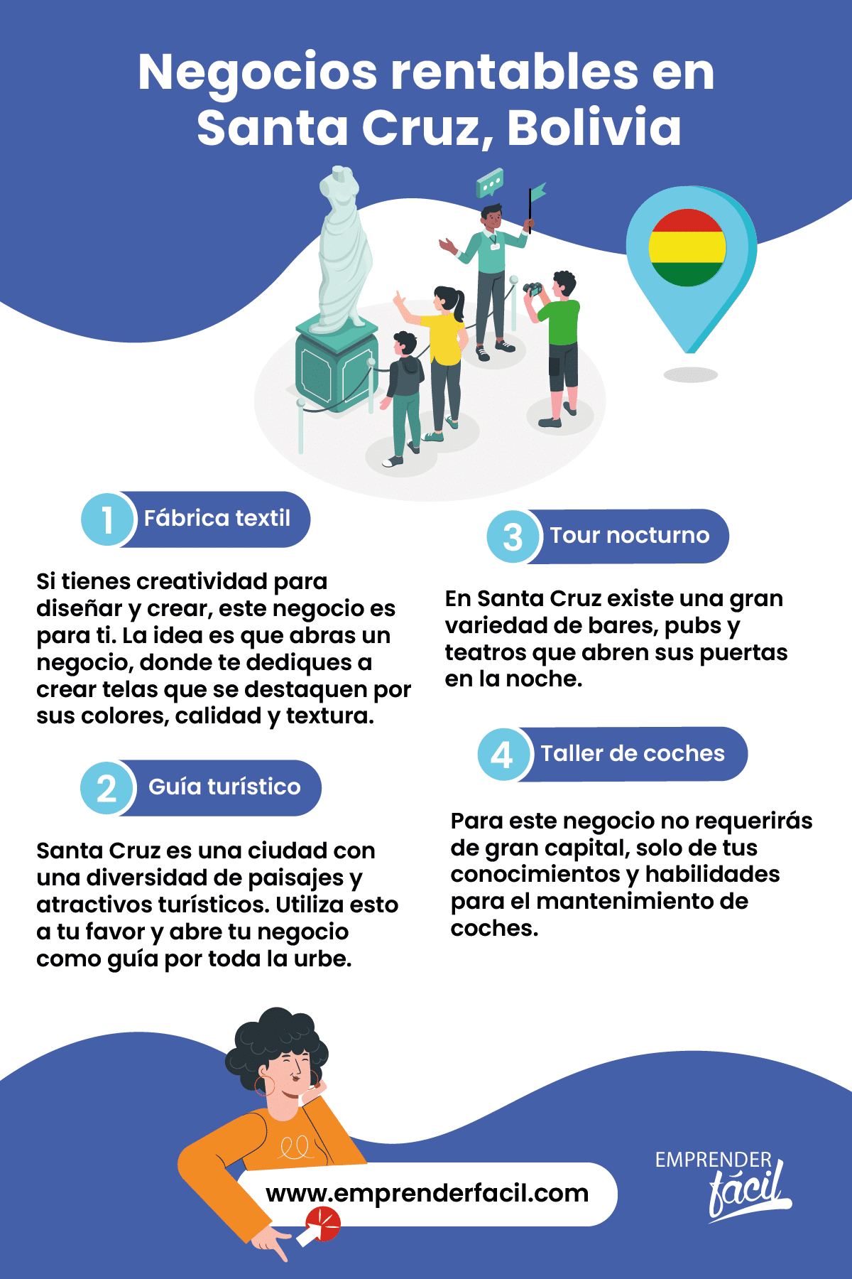 4 Ideas de negocios rentables en Santa Cruz.