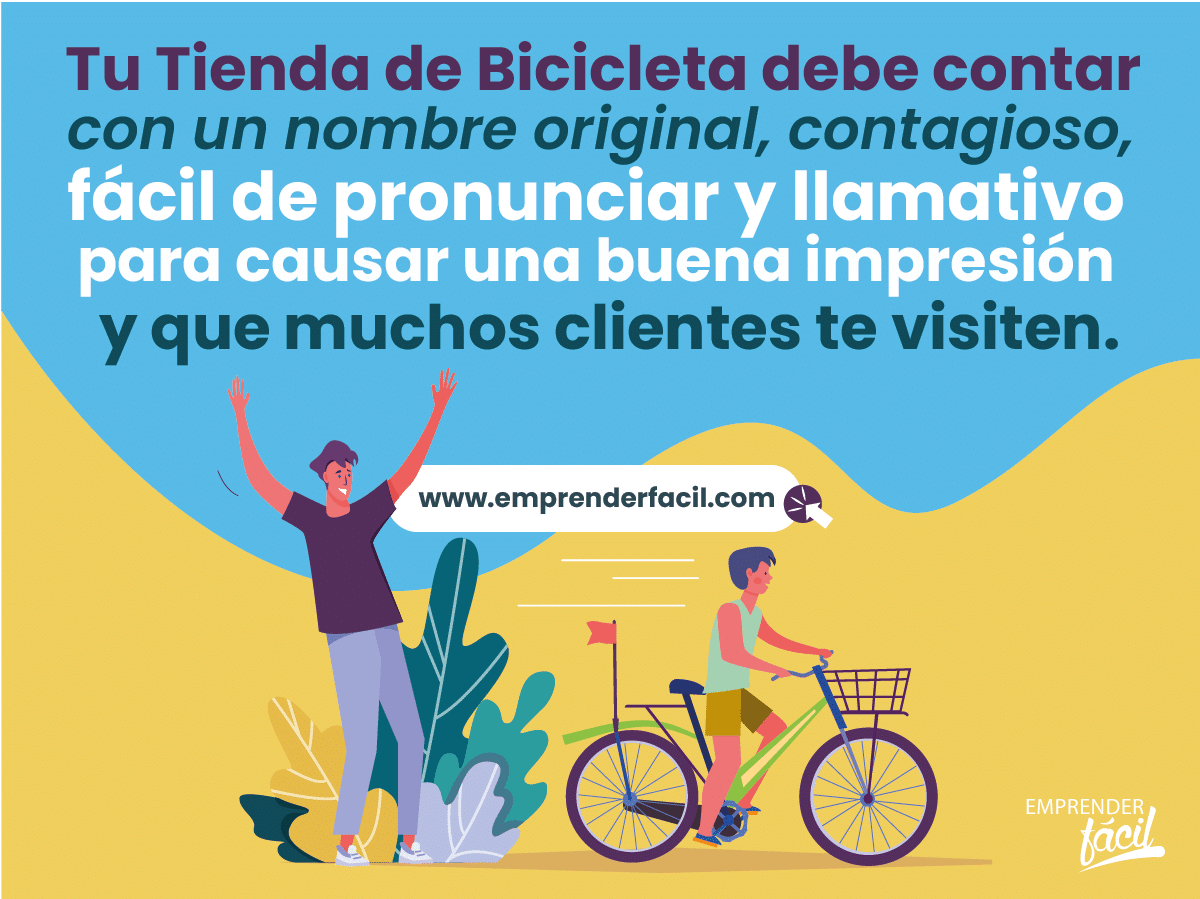 Tip para seleccionar nombres para tiendas de bicicletas.