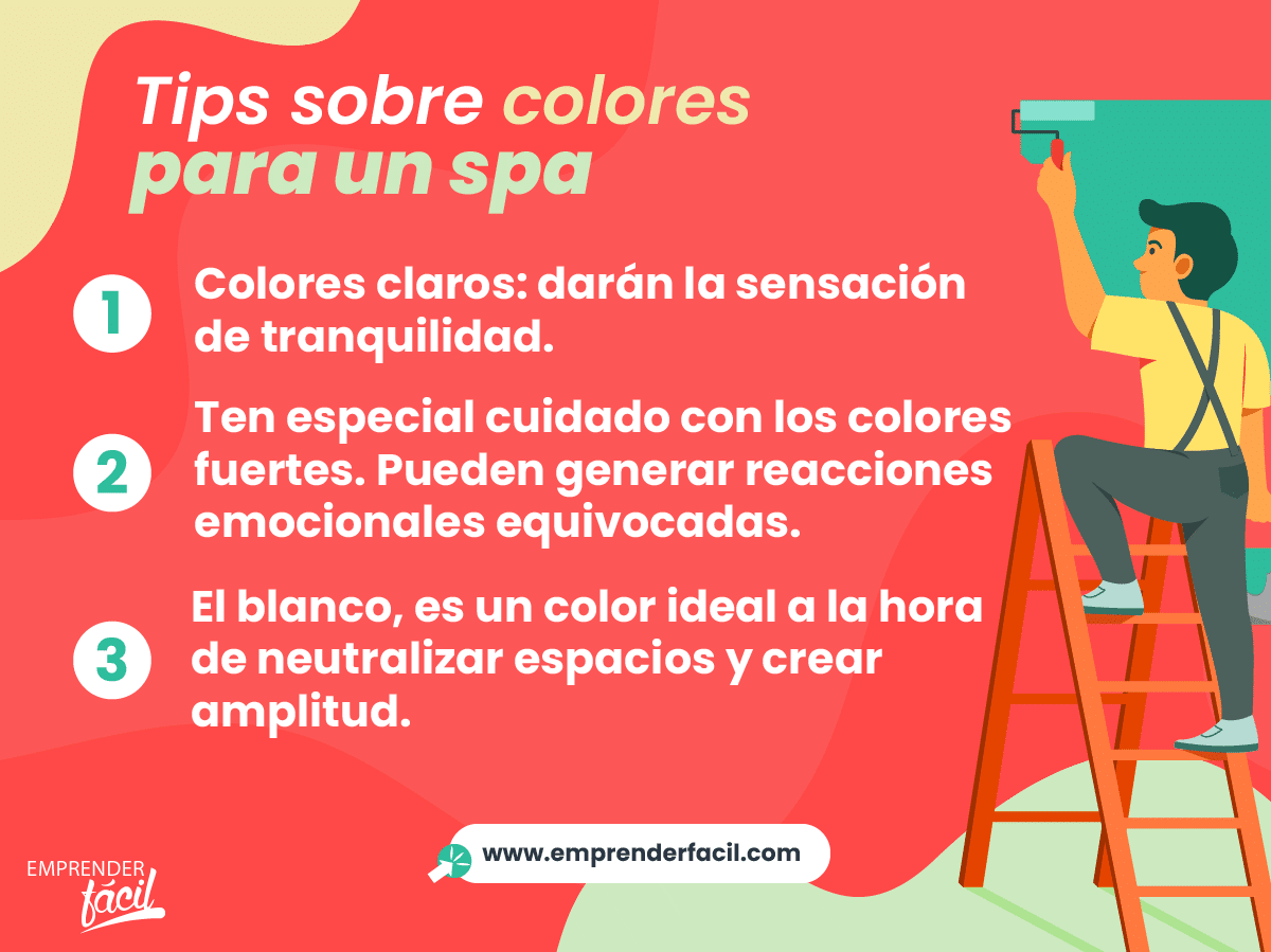 Tips sobre los colores para un spa.