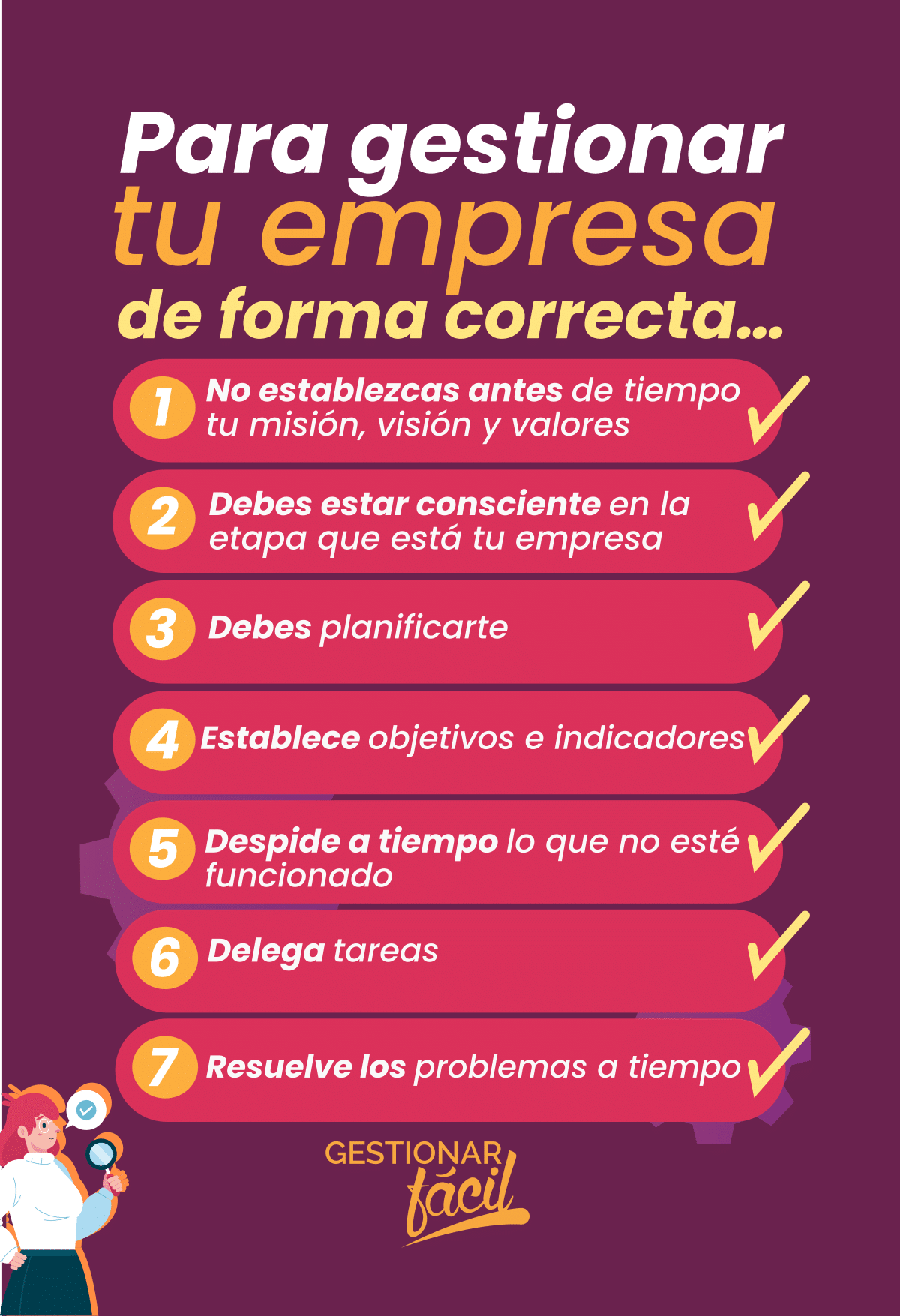 Como evitar los errores de gestión en tu negocio.