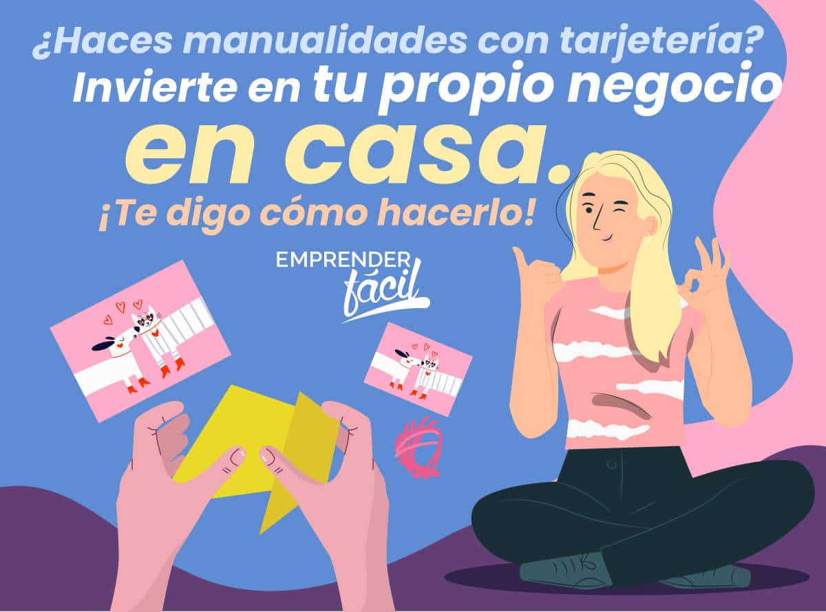 Trabajos en manualidades desde casa haciendo tarjetería