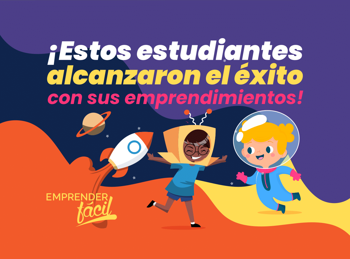 Niños que alcanzaron el éxito con emprendimientos educativos