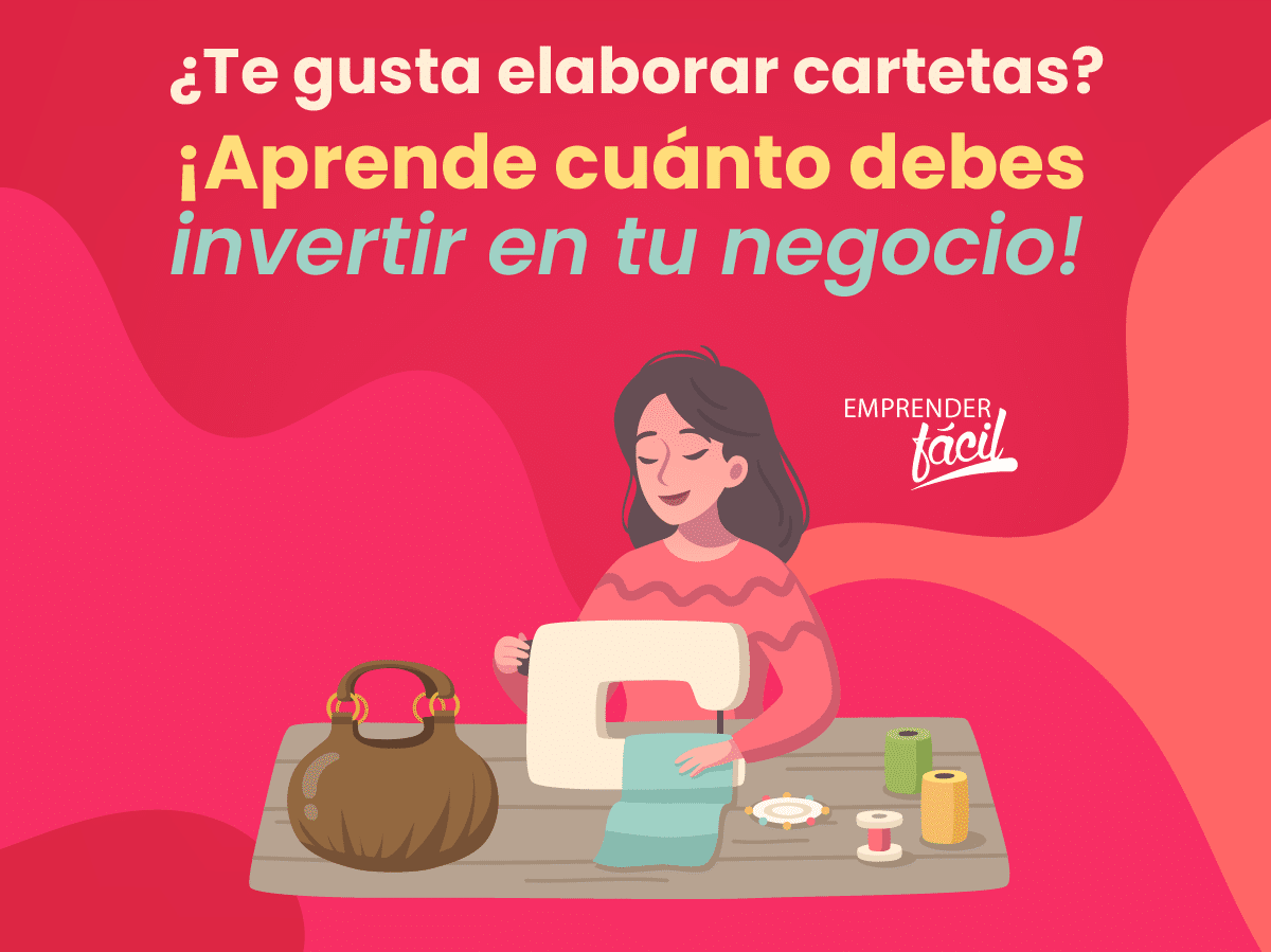 Trabajar con manualidades elaborando carteras