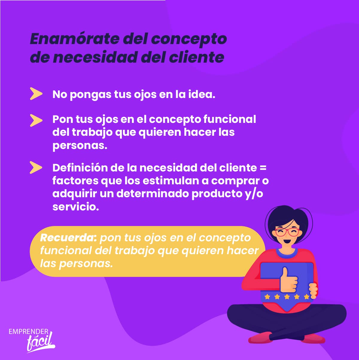 La perspectiva del cliente influye en el producto y/o servicio.