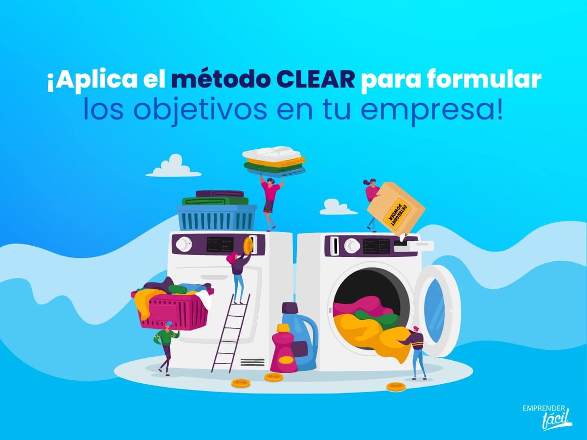 Ejemplo de objetivos CLEAR en una lavandería