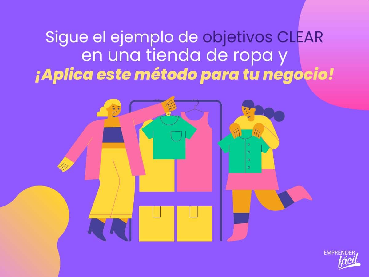 Ejemplo de objetivos CLEAR en una tienda de ropa