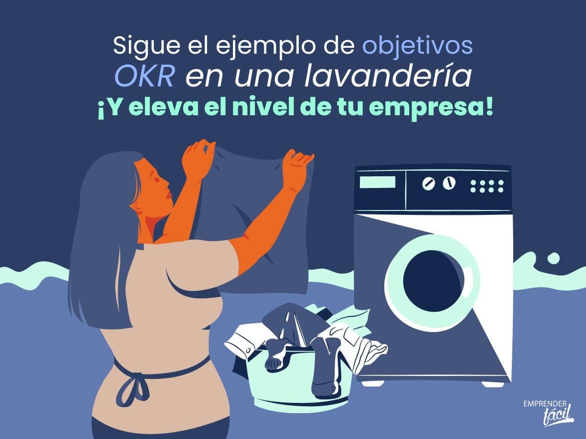 Ejemplo de objetivos OKR en una lavandería