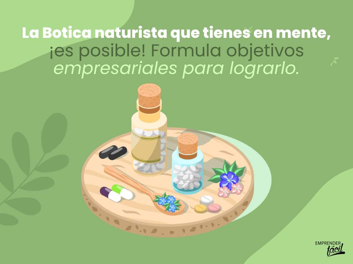 Tipos de objetivos empresariales en una botica naturista