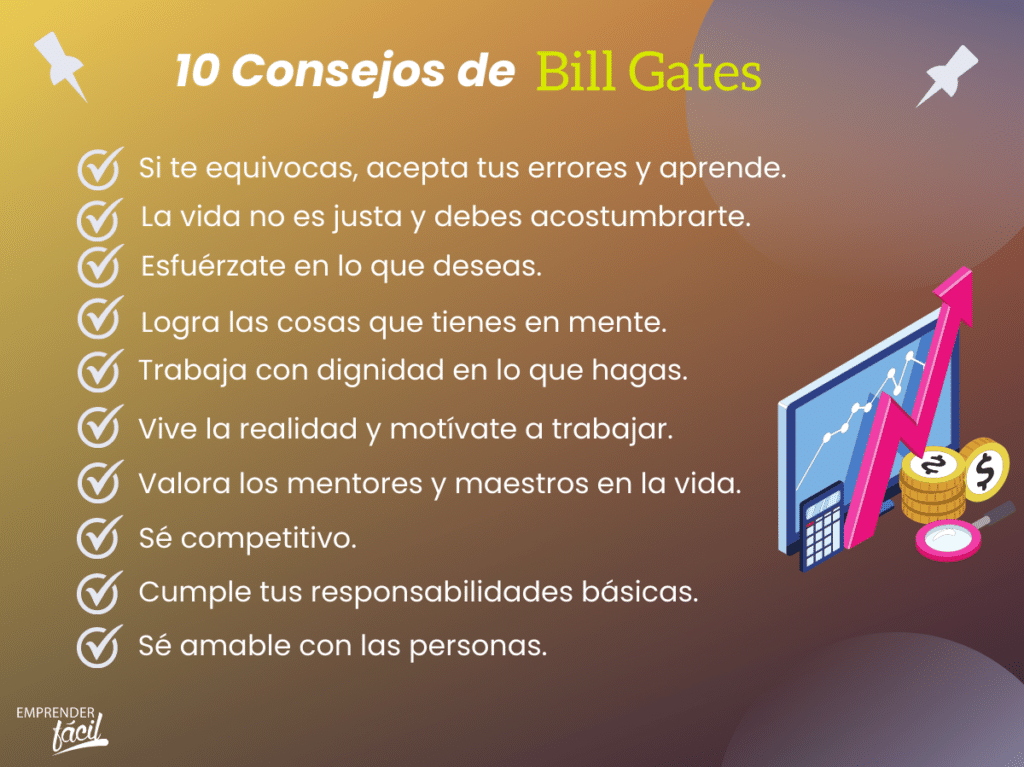 Consejos de Bill Gates