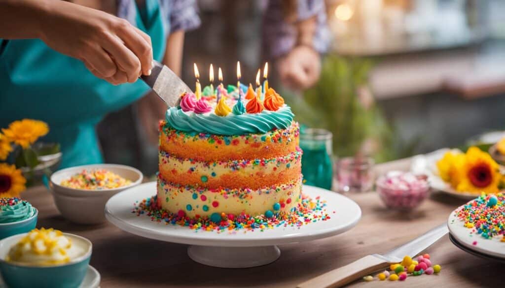 tarta de cumpleaños decorada